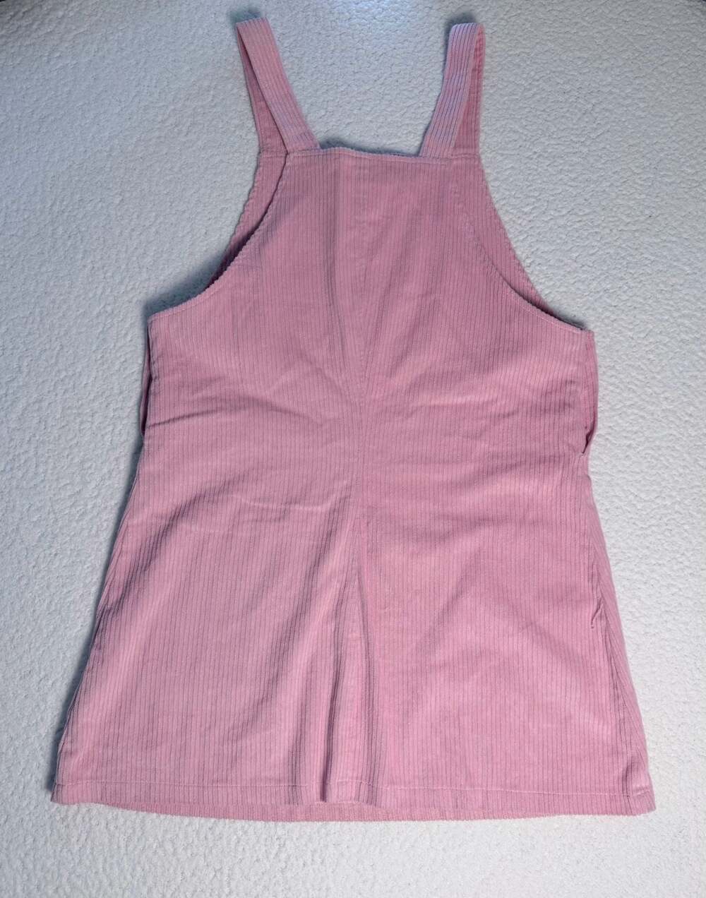 Sugar Thrillz Petal Pusher Pink Corduroy Floral Pinafore Dress Size L NWT - Picture 8 of 8